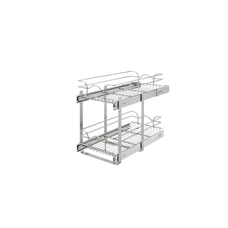 Rev-A-Shelf Steel, Silver, 11.75 in W, 19 in H, 22 in D, 22 in L, Silver 5WB2-1222CR-1
